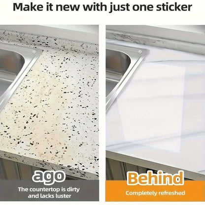 3D Marmor Tapetenrolle – Selbstklebender Schaumstoff-Sticker mit Alufolie, wasserfest & abnehmbar – Für Küche, Bad, Schlafzimmer & Möbeloberflächen - FUXLShop