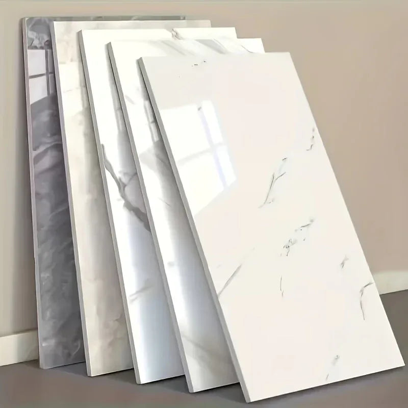 Selbstklebende 3D Marmor-Wandfliesen 60x30cm - Vinyl Fliesenaufkleber für Küche Bad & Wohnzimmer - Abwaschbar (19-99 Stück) - FUXLShop