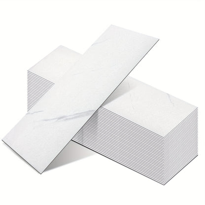 Vinyl Bodenbelag Selbstklebend 50 Stück - Wasserfeste Bodenfliesen Peel & Stick für Küche, Bad & Wohnzimmer