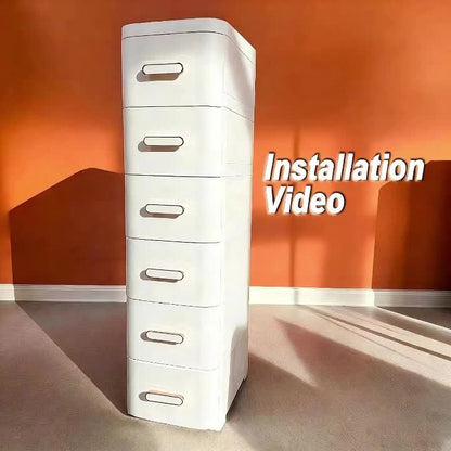 5-stufiges Regal im Industrie-Stil mit 6 transparenten Kunststoffschubladen, ideal für vielseitige Aufbewahrung in Wohn- und Arbeitsräumen