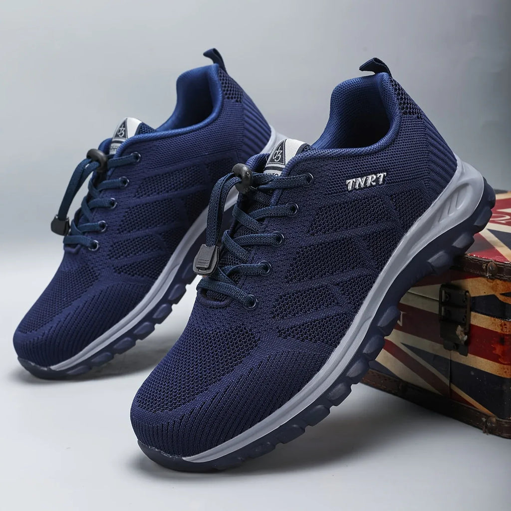 Men's Breathable Lightweight Sneakers - Sporty Casual Shoes with Soft Sole
