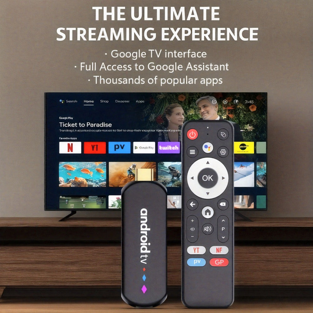 Smart TV Stick S905L3 mit Android 14, 8K Decoding, WiFi 6 und Google Assistant