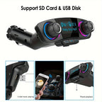 Auto FM Transmitter Bluetooth mit USB Ladegerät - Freisprecheinrichtung & MP3 Player für KFZ - FUXLShop