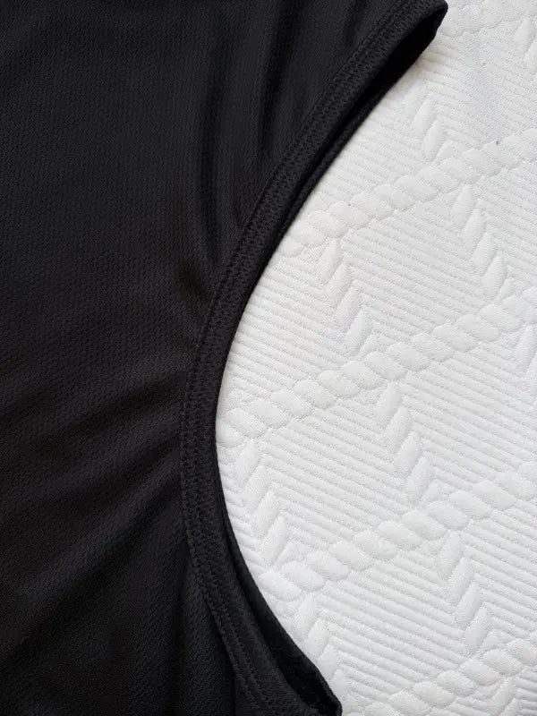 Schwarzes herren tank top mit new york print aus atmungsaktivem, elastischem stoff und sauber genähtem rand