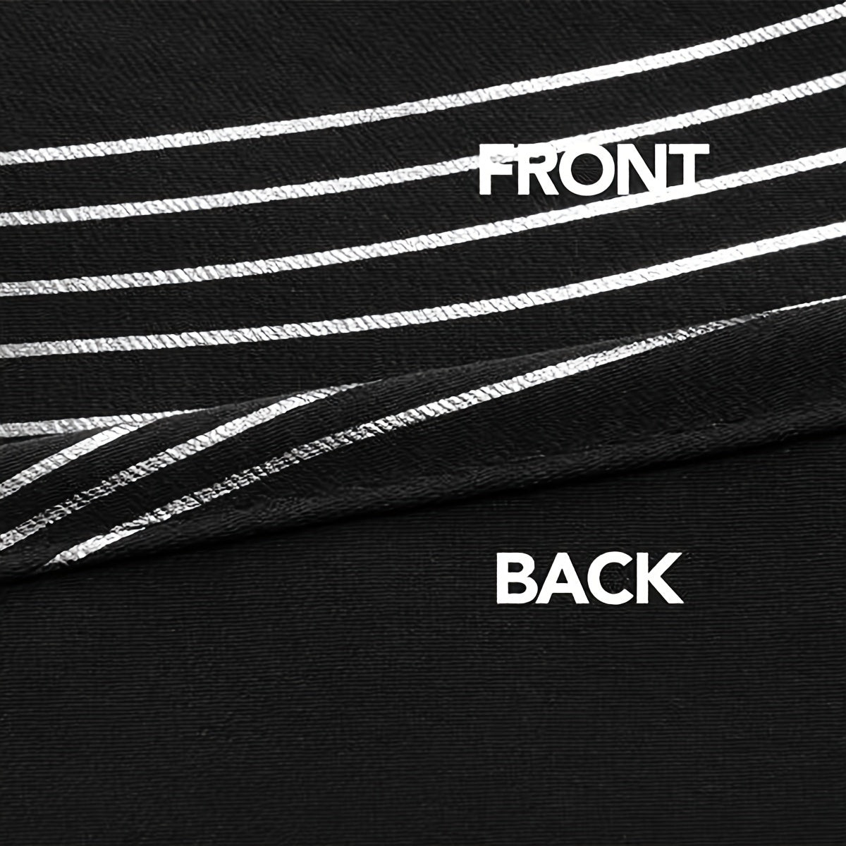 Verdunkelungsvorhänge Schwarz-Weiß Wellenmuster 2er Set - Ösenvorhänge