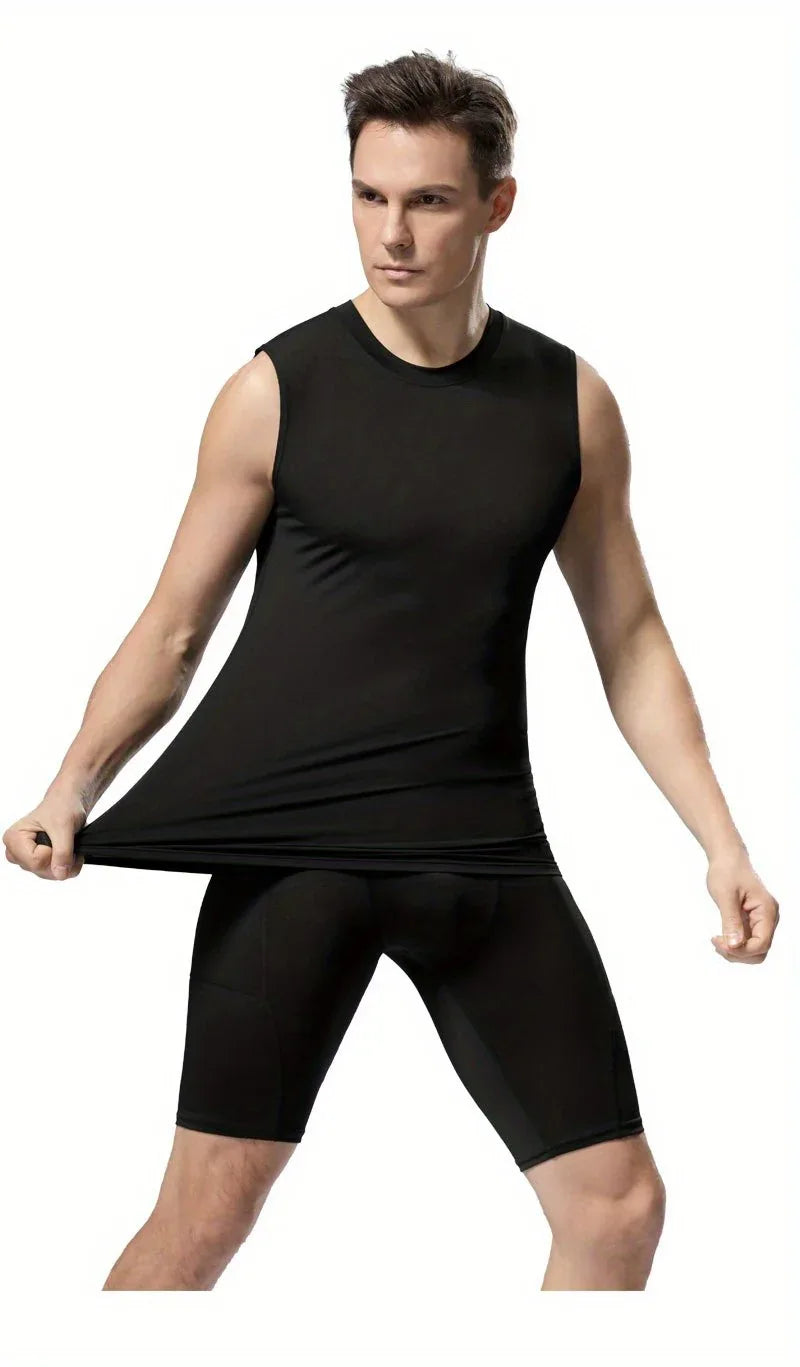 3er-Set Herren Tank Tops Funktionsshirt atmungsaktiv schnelltrocknend – Sport & Alltag