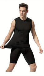 3er-Set Herren Tank Tops Funktionsshirt atmungsaktiv schnelltrocknend – Sport & Alltag