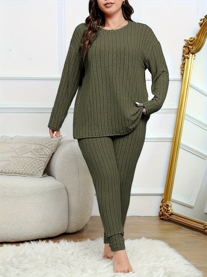 2 Piece Pajamas Set für Damen in Plus Size