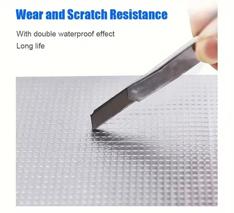 Aluminium Klebeband 10m x 5cm - Hitzebeständig & Wasserdicht - Alu-Reparaturband für Rohre Dächer & Leckagen - FUXLShop