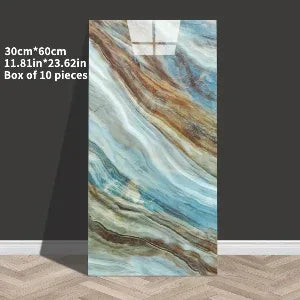 3D Wandpaneele Marmor-Optik selbstklebend 60x30 cm – Schaumstoff, für Bad, Küche & Wohnzimmer - FUXLShop