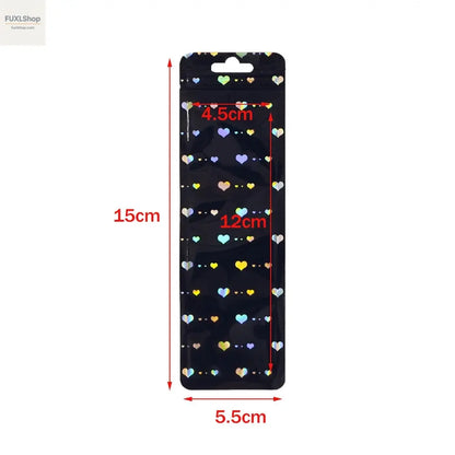 50 Stück lange holografische Verpackungsbeutel mit Druckverschluss,  für Party, Gastgeschenk, Schmuck-Display-Versorgung - FUXL-Shopify 
