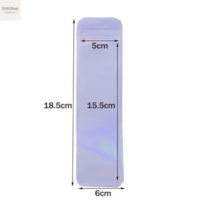 50 Stück lange holografische Verpackungsbeutel mit Druckverschluss,  für Party, Gastgeschenk, Schmuck-Display-Versorgung - FUXL-Shopify 