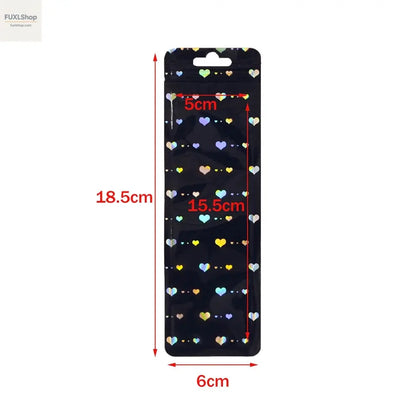 50 Stück lange holografische Verpackungsbeutel mit Druckverschluss,  für Party, Gastgeschenk, Schmuck-Display-Versorgung - FUXL-Shopify 