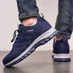 Men's Breathable Lightweight Sneakers - Sporty Casual Shoes with Soft Sole