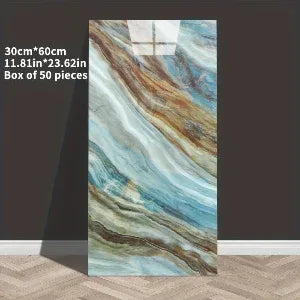 3D Wandpaneele Marmor-Optik selbstklebend 60x30 cm – Schaumstoff, für Bad, Küche & Wohnzimmer - FUXLShop