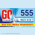 GO clean! Spülmaschinentabs 12-in-1 – 18g Tabs in löslicher Folie, 2,5–10 kg