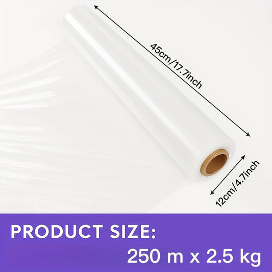 1 Rolle Industrie - Stretchfolie 45cm x 250m, 2,5kg – starke, reißfeste Palettenfolie für Lagerung, Versand & Umzug mit rutschfestem Griff (1 Packung) - FUXL - Shopify