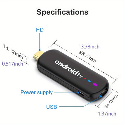 Smart TV Stick S905L3 mit Android 14, 8K Decoding, WiFi 6 und Google Assistant