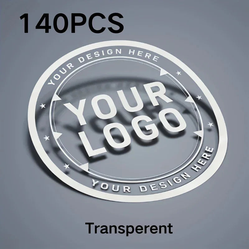 Anpassbare PVC-Sticker Set (140/210/350 Stück) – 3,5cm Hochwertige Aufkleber für Party, Geschenke & Business - FUXLShop