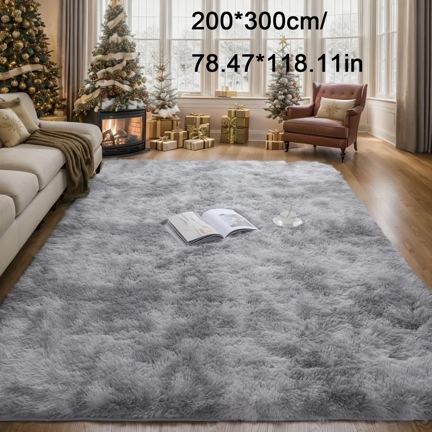 Plüsch Teppich Tie-Dye – Weiche rutschfeste Bettvorleger für Wohnzimmer & Schlafzimmer - FUXLShop