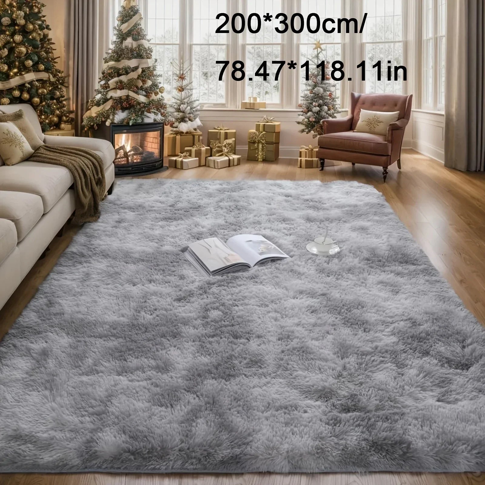Plüsch Teppich Tie-Dye – Weiche rutschfeste Bettvorleger für Wohnzimmer & Schlafzimmer - FUXLShop