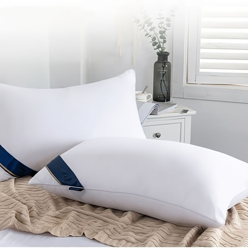 Kissen 65 × 40 cm im 2er- oder 4er-Set – weich, mit Reißverschluss, Weiß oder Grau