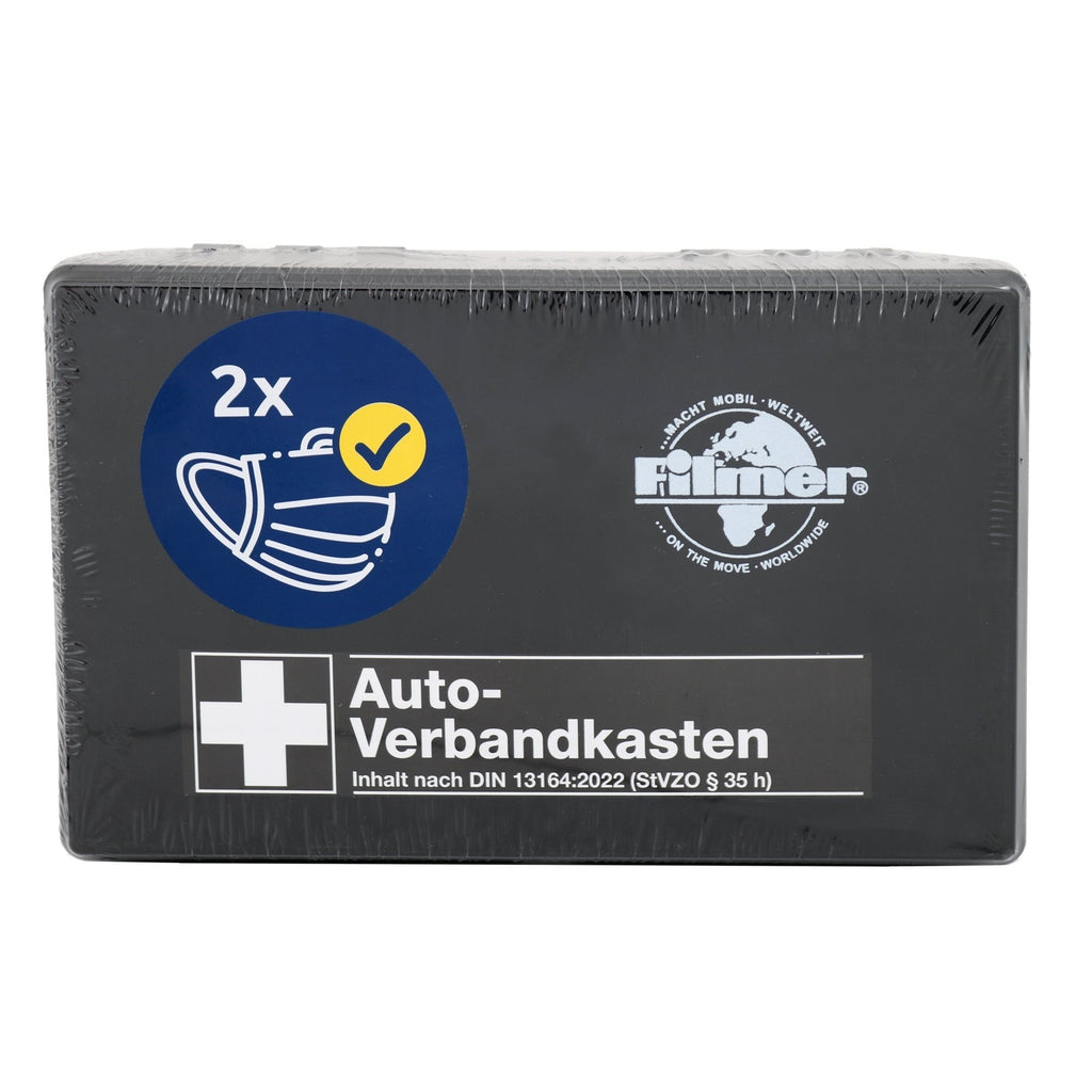 KFZ Verbandkasten DIN 13164 schwarz bruchsicher StVZO
