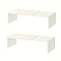 Weißes minimalistisches monitorständer design mit klaren linien ausziehbares gewürzregal 2er-set aus ABS Kunststoff