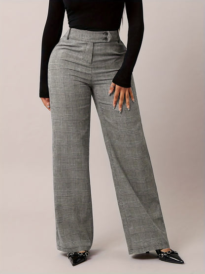 Damen Marlene-Hose Hahnentritt - Seitenansicht