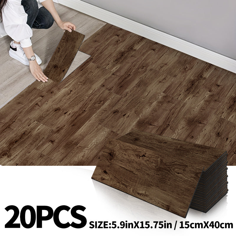 20/50 Stück Selbstklebende Bodenfliesen in Holzoptik – 15×40 cm IXPE, Retro-Design, strapazierfähig & pflegeleicht für Wohnzimmer, Küche, Büro
