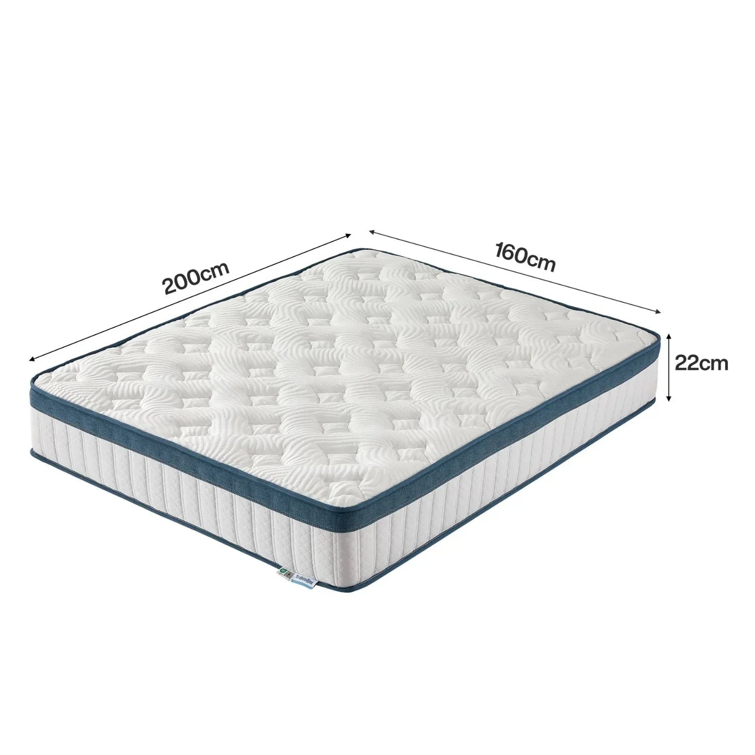 7-Zonen Taschenfederkern-Matratze mit Memory Foam H3 160x200x22cm - FUXLShop