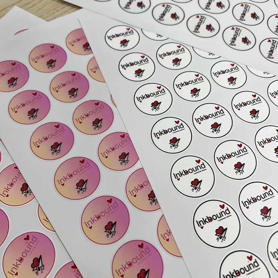 Anpassbare PVC-Sticker Set (140/210/350 Stück) – 3,5cm Hochwertige Aufkleber für Party, Geschenke & Business - FUXLShop