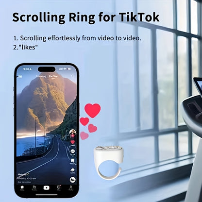 Kabellose Fernbedienung für TikTok und Präsentationen – kompatibel mit iPhone, iPad, Android