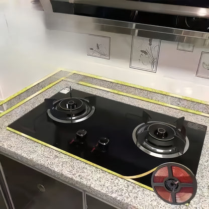 Wasserfestes, selbstklebendes Dichtband für Küche & Bad – Anti-Flecken PVC-Dichtung – Einfach anzubringen für Herd, Ecken & Keramikflächen - FUXLShop