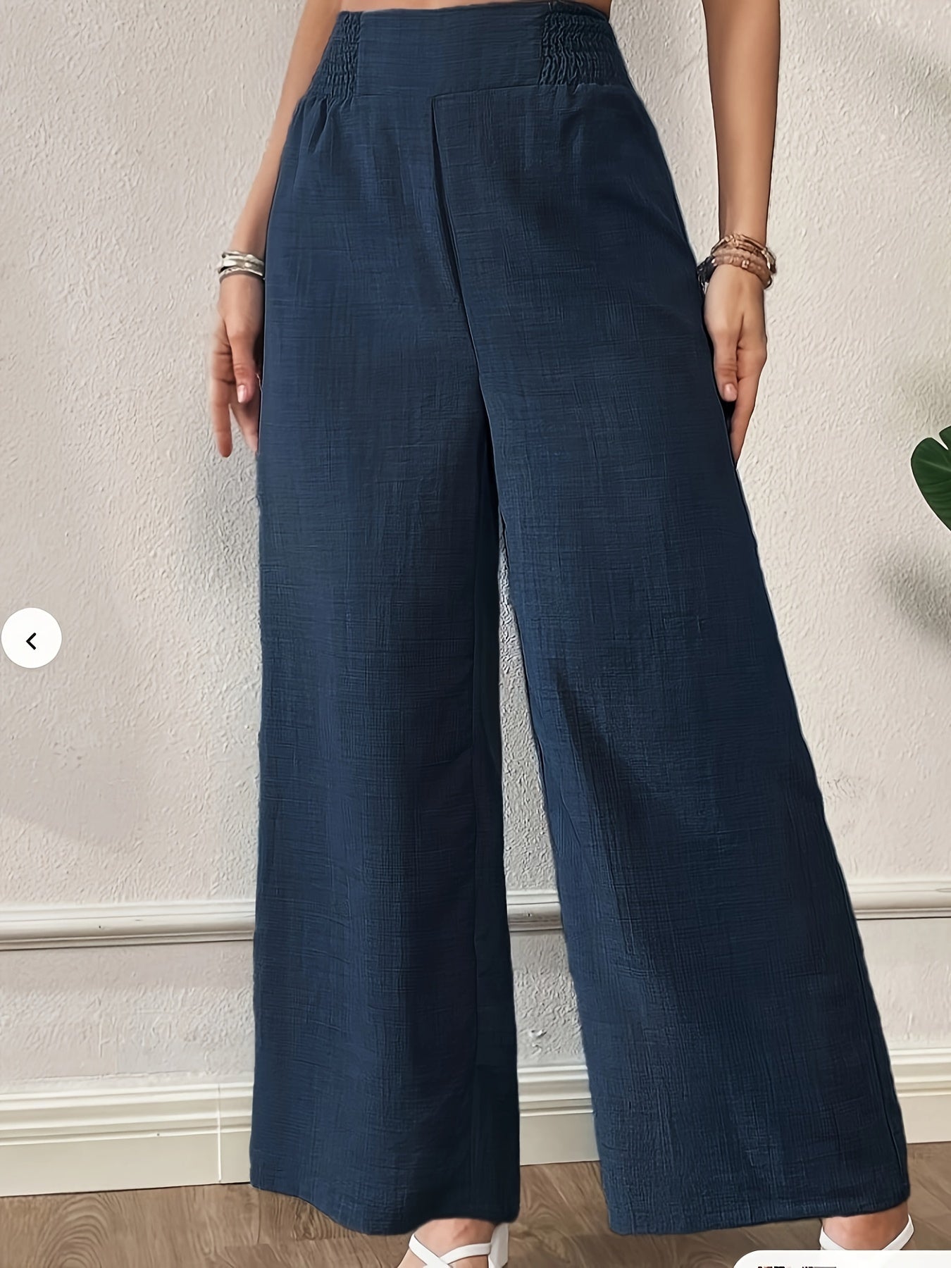 Elegante Weite Hose Damen – Casual Palazzo Hose Einfarbig Alle Saisons