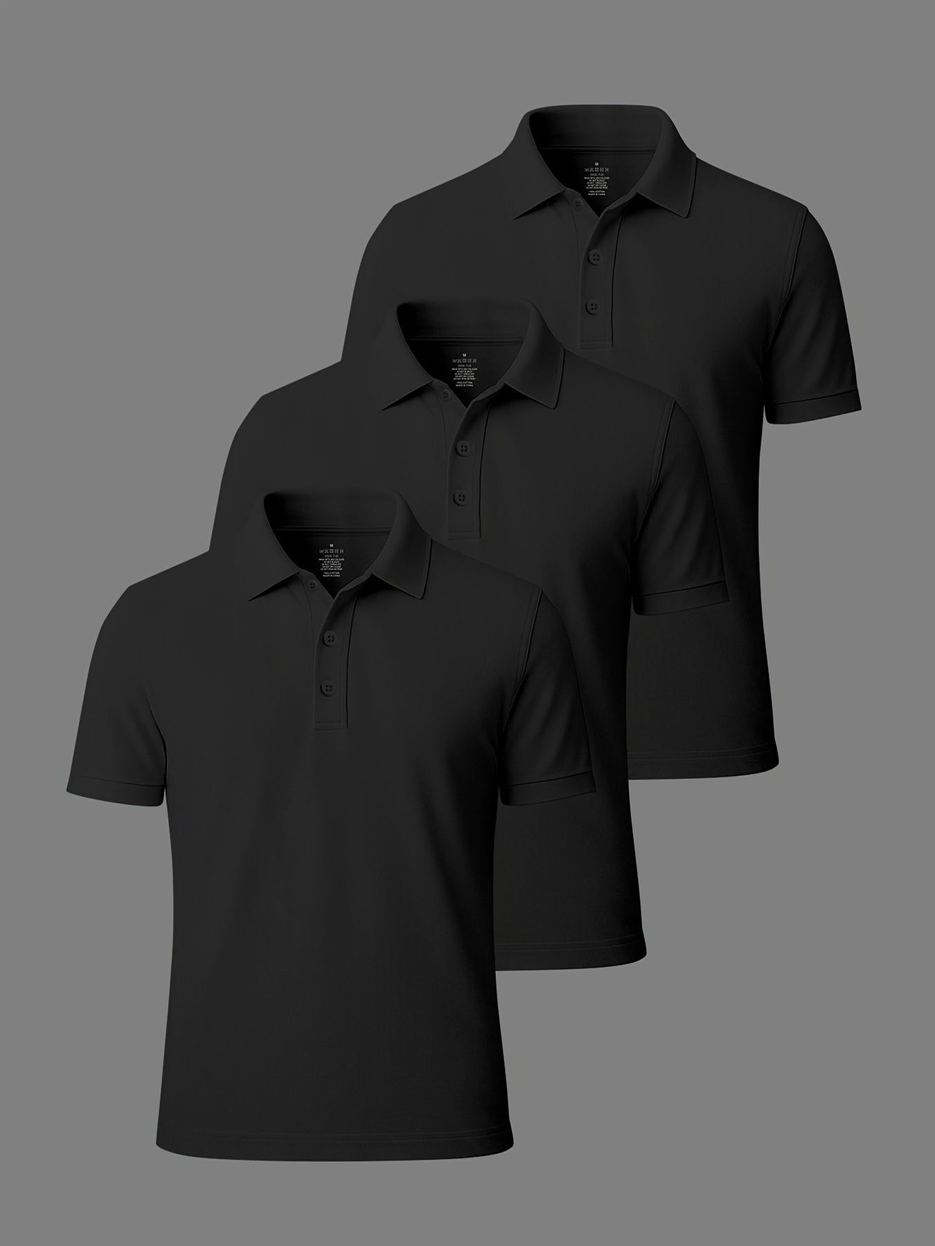 3er-Pack Herren-Polo-Shirts – gekämmte Baumwolle, atmungsaktiv & bequem, klassischer Stil für Business & Freizeit, Sommer-Essentia