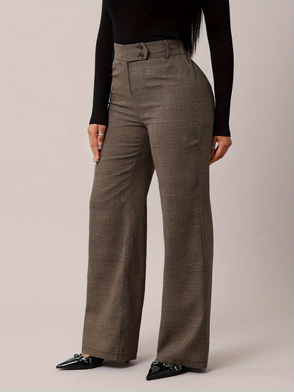 Damen Marlene-Hose Hahnentritt - Seitenansicht