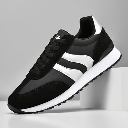 Herren Sneaker weiß navy – leichte, atmungsaktive Schuhe mit rutschfester Softsohle