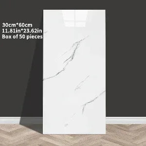 3D Wandpaneele Marmor-Optik selbstklebend 60x30 cm – Schaumstoff, für Bad, Küche & Wohnzimmer - FUXLShop