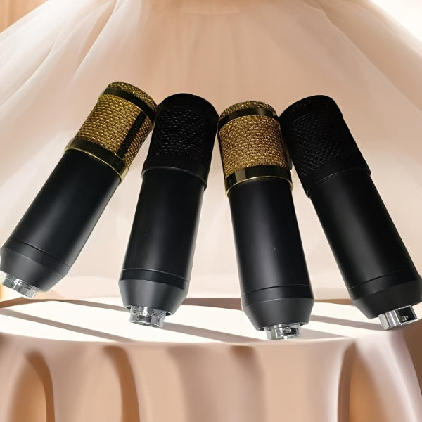 All-in-One Streaming Audio Kit mit BM800 Mikrofon, V8S Mixer & Zubehör – Metallgehäuse, USB, Geräuschunterdrückung, Soundeffekte, Dual-Device, ideal für Podcast & YouTube - FUXLShop