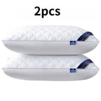 PEEJAA 2pcs Luxury Hotel Bedding Pillows, Neck Pillows,, Comfortable Relax, Deep Sleep Pillows, Suitable for 4 Seasons: Spring, Summer, Autumn Winter