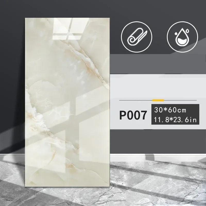 52x Marmor-Design PVC Wandsticker – Wasserfest & Abnehmbar für Bad, Küche & Wohnzimmer - FUXLShop
