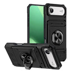 Schwarze stoßfeste handyhülle mit metallring und strukturiertem design für iphone 11 bis 17 pro max zweite rückseite heavy duty online bestellen