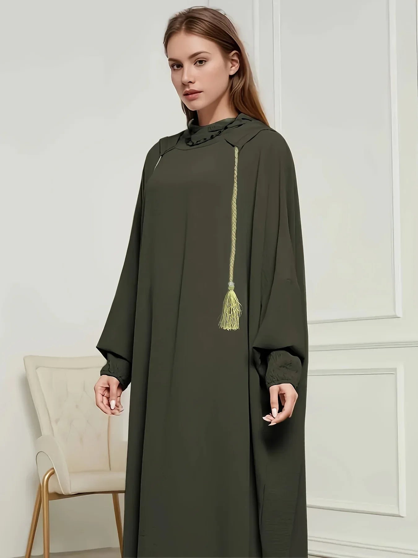 Plus Size Ice-Fiber Hijab Khimar – Faltenfrei, Leicht & Locker | Kapuzen‑Kopftuch für Damen | Frühling Sommer Herbst - FUXLShop
