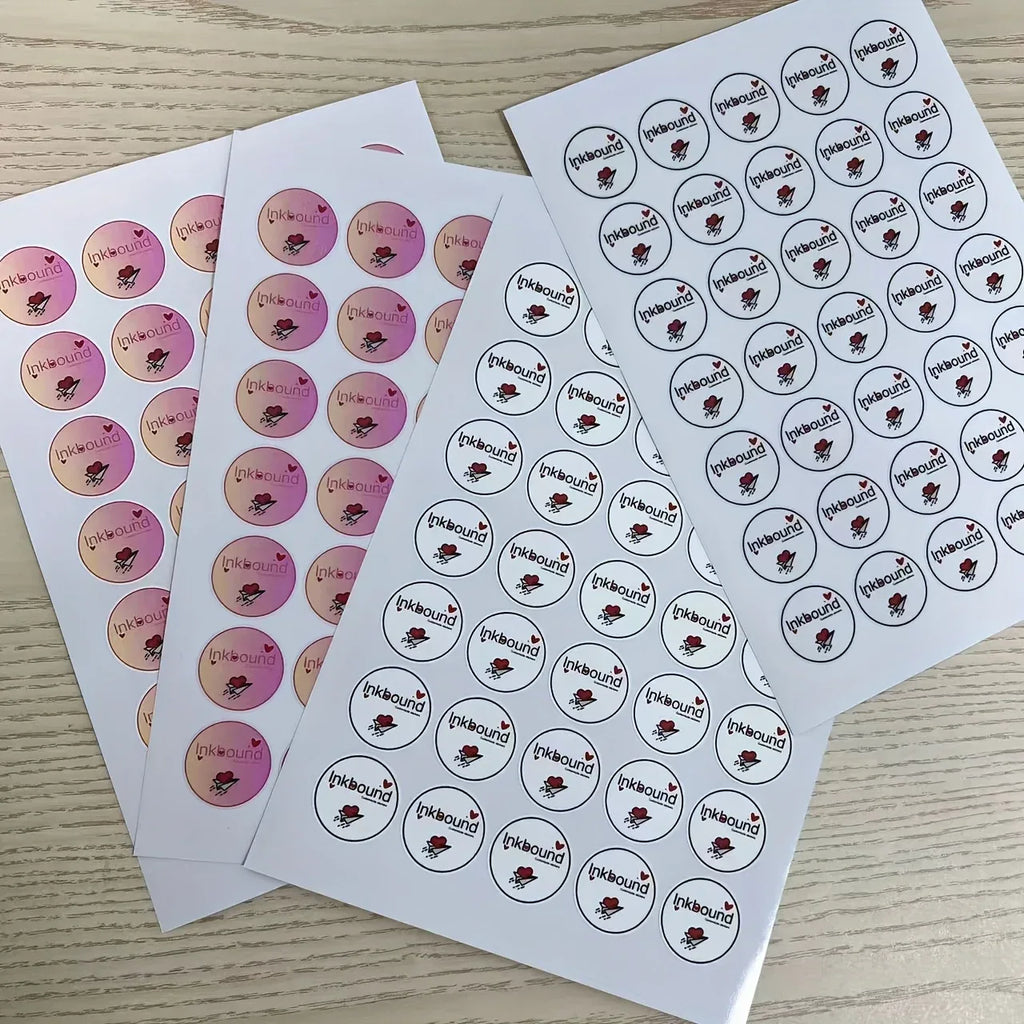 Anpassbare PVC-Sticker Set (140/210/350 Stück) – 3,5cm Hochwertige Aufkleber für Party, Geschenke & Business - FUXLShop