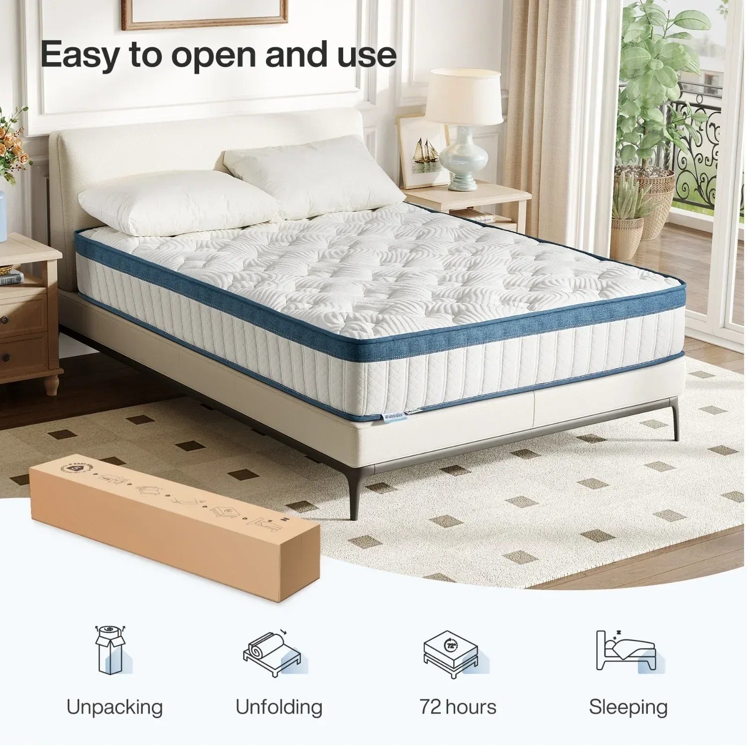 7-Zonen Taschenfederkern-Matratze mit Memory Foam H3 160x200x22cm - FUXLShop