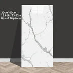 3D Wandpaneele Marmor-Optik selbstklebend 60x30 cm – Schaumstoff, für Bad, Küche & Wohnzimmer - FUXLShop