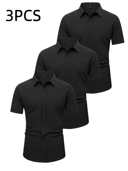 Herren Sommerhemden 3er-Set