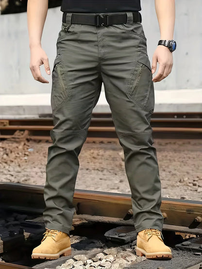 Herren Cargo Hose mit Multitaschen - Tactical Outdoor Arbeitshose - Ganzjahres Polyester - FUXLShop