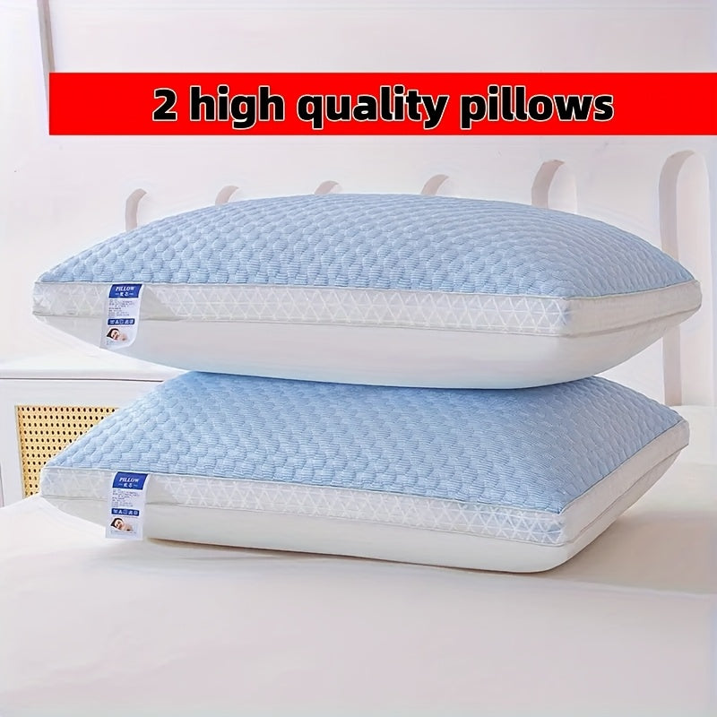 2er-Set atmungsaktive Nackenkissen mit Massageform und Reißverschluss für besseren Schlaf